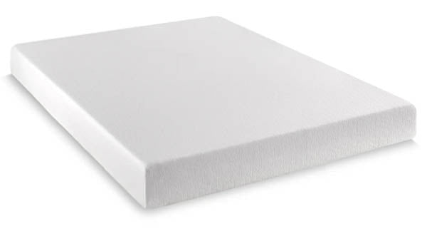 side view of a white mattress